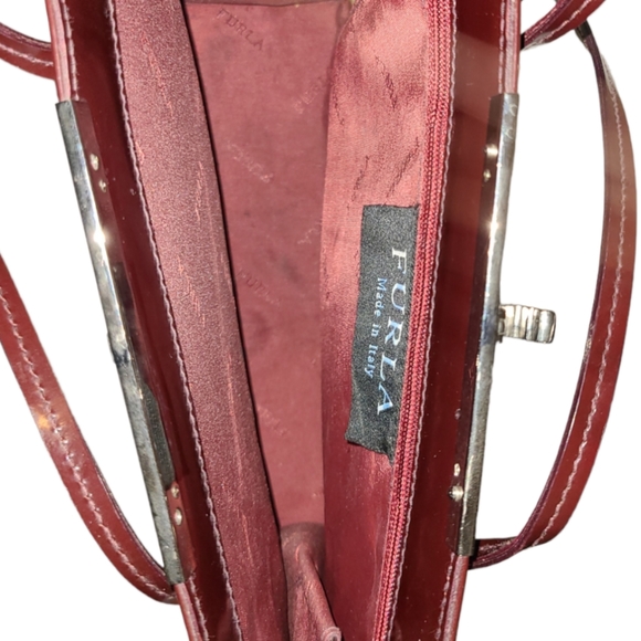 FURLA Bordeaux Shoulder Leather Bag - Picture 5 of 6